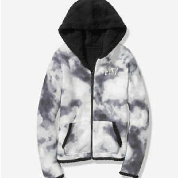 Pink Bling Reversible Sherpa sz-M - Picture 5 of 7